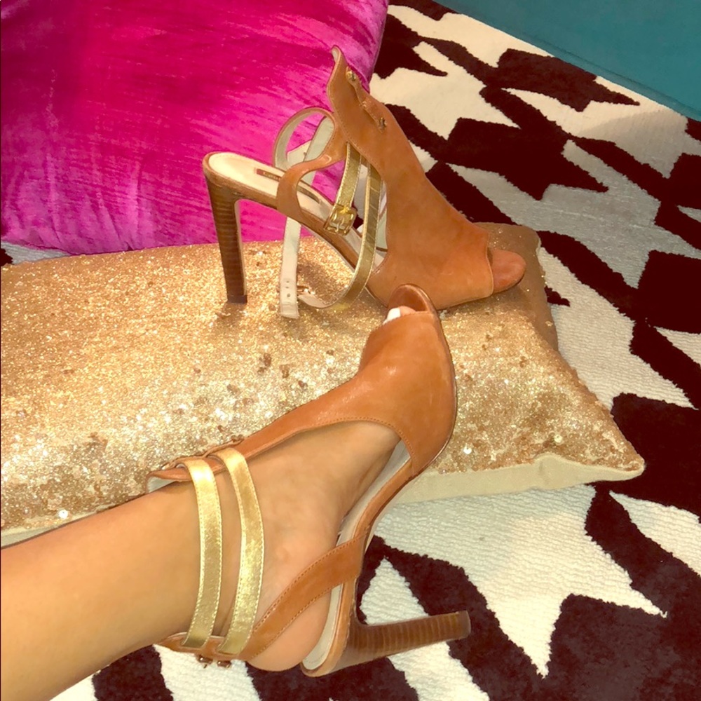 Gorg leather Heels worn once